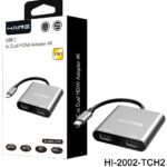 HAING USB C to Dual HDMI Adapter 4K
