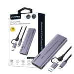 HAING Aluminum M.2 Dual-Protocol SSD Enclosure