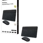 HAING Wireless Transparent Keyboard & Mouse Combo
