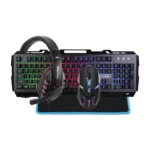 Haing 4-in-1 Gaming Keybaord Mouse Headset Mouse Pad Combo