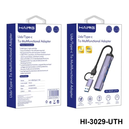 Haing Usb/Type-c To Multifunctional Adapter