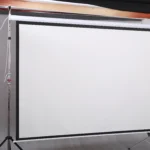 Haing Projector screen electric screen white steel case