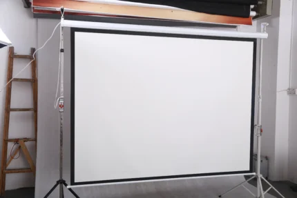Haing Projector screen electric screen white steel case
