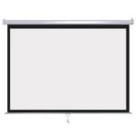 Haing Projector screen manual screen white steel case