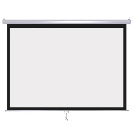 Haing Projector screen manual screen white steel case