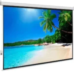 Haing Projector screen electric screen white steel case