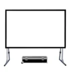 Haing Projector screen fast fold screen,Aluminum Frame and Flight Case,Soft white PVC