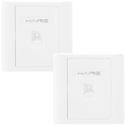 Haing RJ45 FACEPLATE 8.6X8.6CM(NETWORK)SINGLE PORT